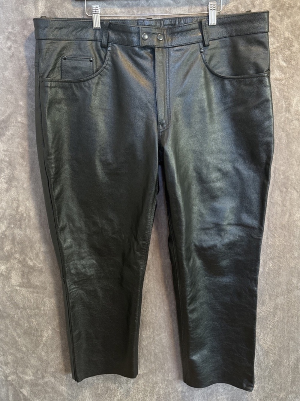 Alpha Cycle Gear Leather Motorcycle Biker Rider Pants Size 42